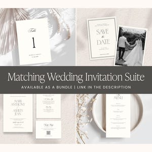 Elegant Wedding Website Template, Editable Canva Invitation (Digital Download) image 8