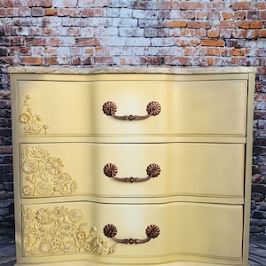 Early Morning Flowers - hand painted dresser