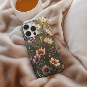 Floral Tough Magnetic Phone Case | Durable Floral Design, Phone Protection, Gift for Her, Stylish Accessory, Nature Lover Gift