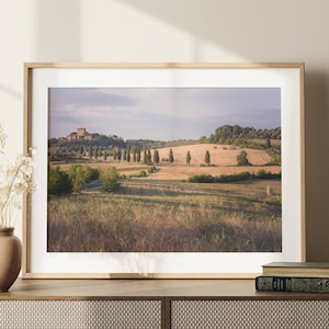 Tuscany Landscape Photography Print: Italy Travel Art (Digital Download)