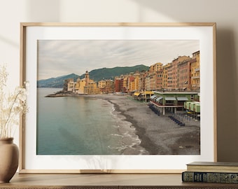 Camogli Print, Cinque Terre Wall Art, Liguria Italy Printable Art, Portofino Travel Fine Art Photography, DIGITAL DOWNLOAD
