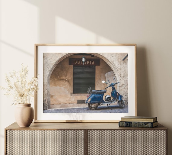 Asolo Italy Print: Vintage Vespa Retro Europe Travel Photography (Digital Download)