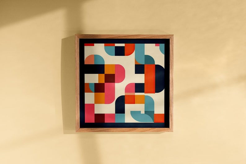 Abstract Modern Print Mid Century Modern Wall Art Minimalist Geometric Printable Nordic Design DIGITAL DOWNLOAD image 4