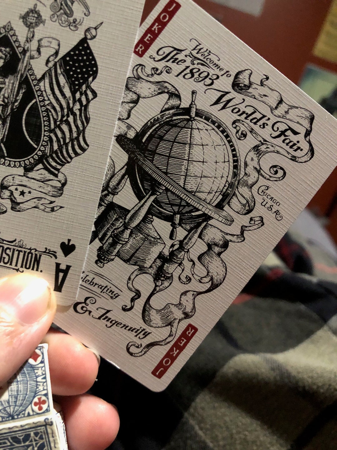 One Playing Card Deck Reading the PIONEERS 1893 Chicago Etsy UK