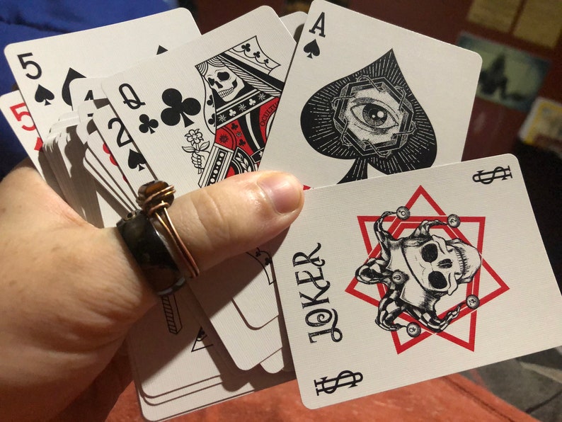 One Playing Card Deck Reading Etsy