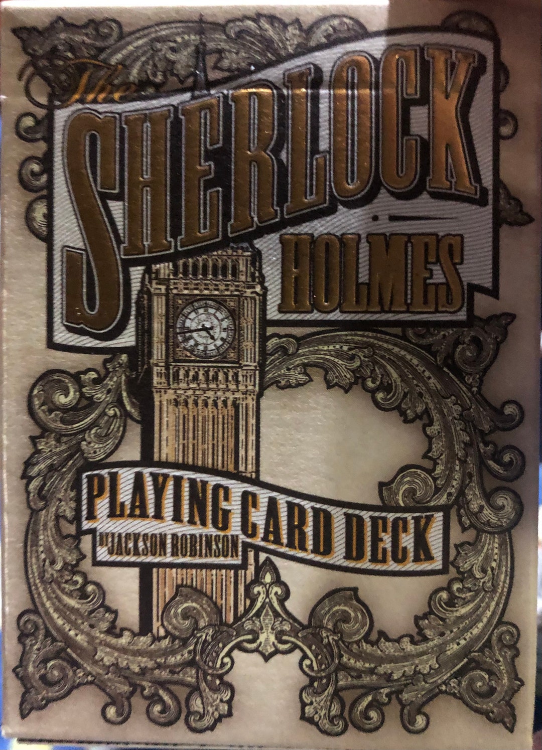 One Playing Card Reading Sherlock Holmes Deck Etsy