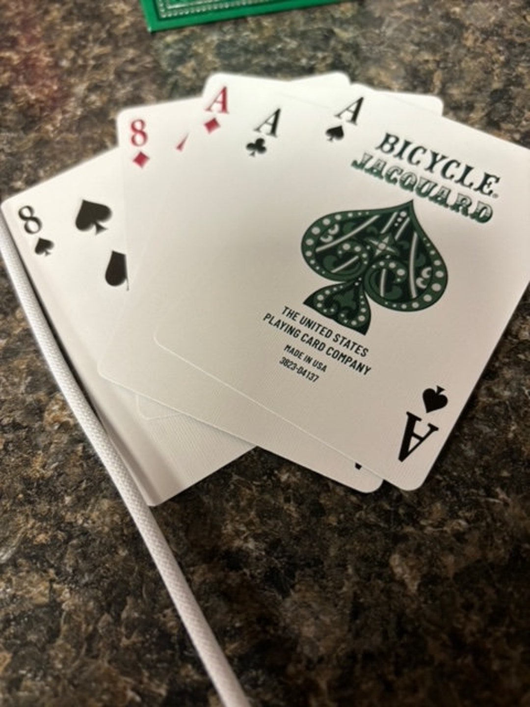 One Playing Card Deck Reading Bicycle JACQUARD Deck Etsy