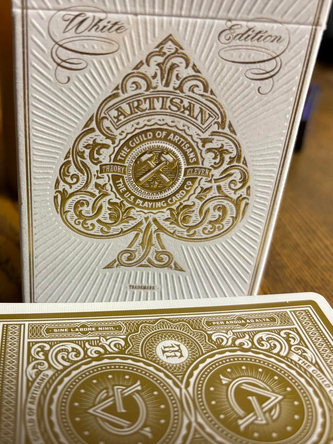 One Playing Card Deck Reading ARTISAN Deck white Edition Etsy