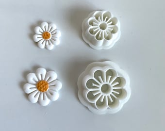 Daisy Flower Embossed Clay Cutter - Polymer clay Tools - Jewellery Tools - Earring making - Clay Tools