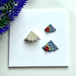 Spider Web Slice Halloween Clay Cutter - Polymer clay Tools - Jewellery Tools - Earring making - Clay Tools