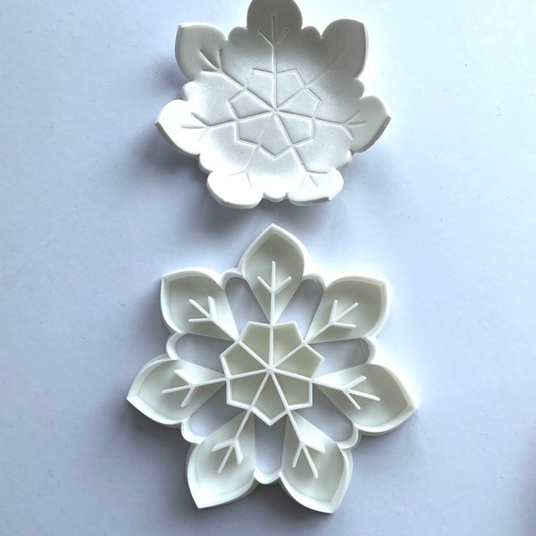 Trinket and Jewellery Snowflake Embossed clay cutter - Polymer clay Tools - Jewellery Tools - Earring making - Clay Tools