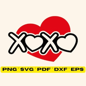 XOXO, Valentinstag, Valentinstags-Datei SVG, Plotterdatei, Datei zum Plotten XoXo