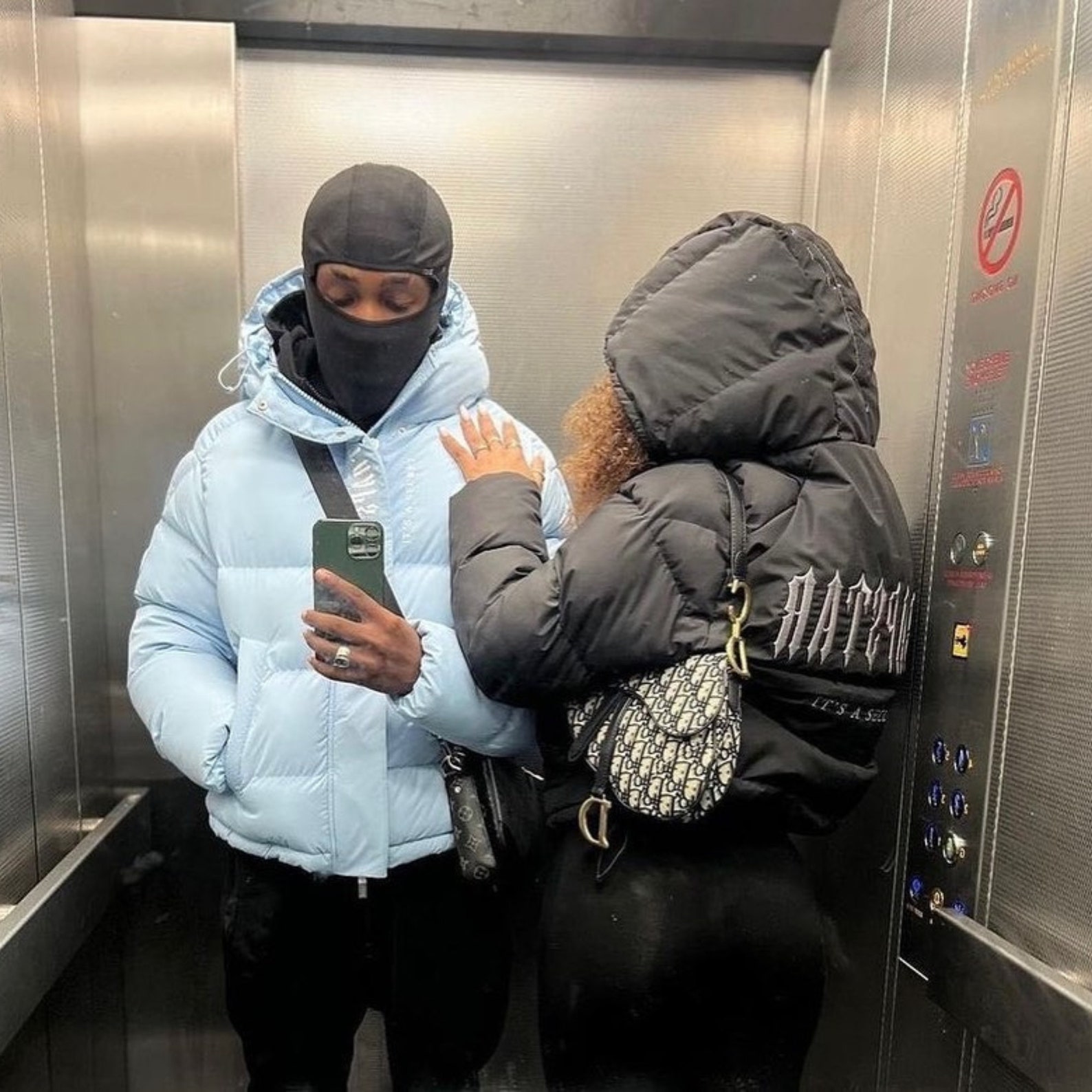 Manteau Trapstar Bleu Manteau Logo Noir Doudoune Trapstar - Etsy France