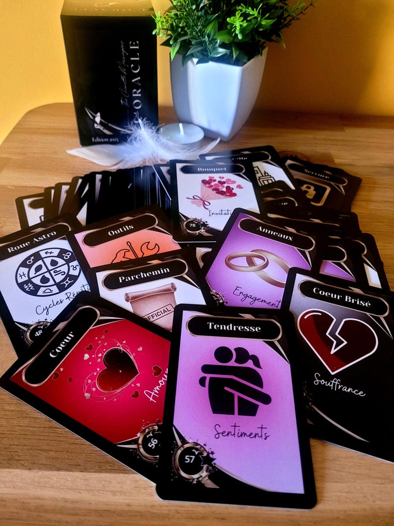Carte oracle débutant 137 cartes – Guidance intuitive pour amour, travail et finances – Guide PDF inclus image 5