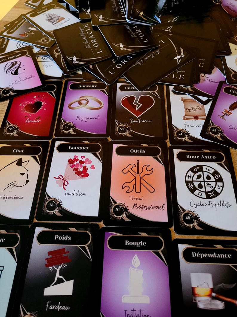 Carte oracle débutant 137 cartes – Guidance intuitive pour amour, travail et finances – Guide PDF inclus image 2