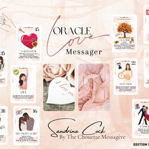 Oracle Amour "Le Love Messager" - 70 cartes divinatoires pour les relations + PDF guide inclus | Précommande - Livraison début juillet