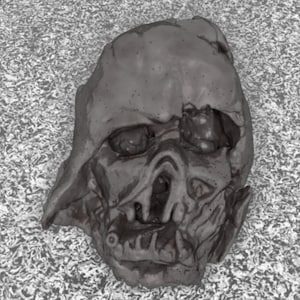 Melted Helmet Printable Fan Art Files