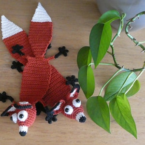 Fox bookmark, crocheted bookmark, funny bookmark, gift ideas for book lovers, gift for the start of school