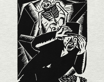 Skeleton Chases the Bourgeoisie T-shirt