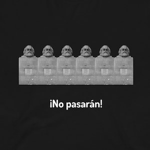 No Pasarán T-shirt with Karl Marx Graves