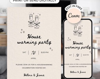 Animated Housewarming Invitation, New Home Party (Digital Download)