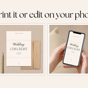 Wedding Checklist Printable Digital Wedding planner 2025 Coordinator Wedding day list Wedding to do list Wedding Binder wedding planning
