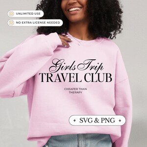 Voyage entre filles PNG SVG voyage entre filles Tendances png Chemises de voyage entre filles Merchandising EVJF Chemises EVJF Motifs par sublimation SVG pour chemises
