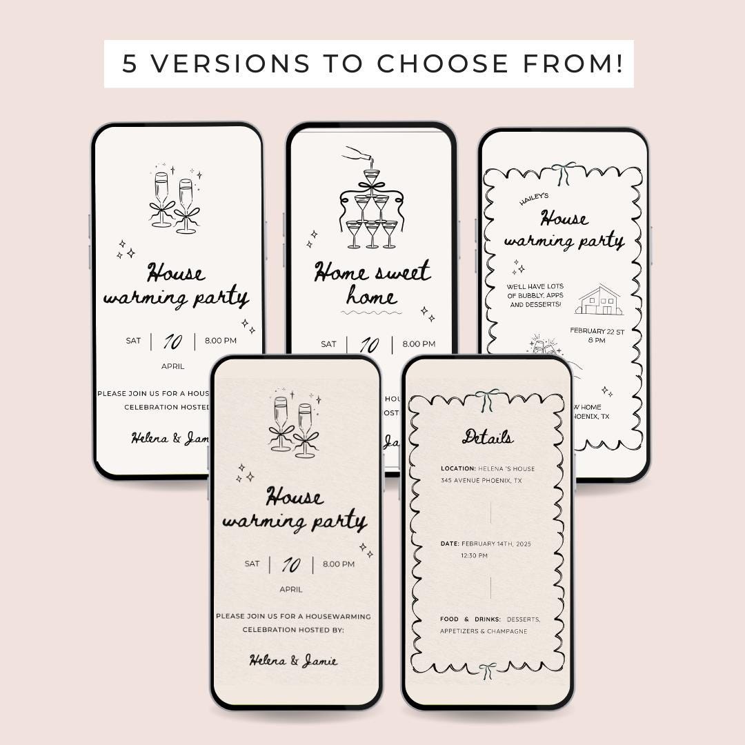 Animated Housewarming Invitation, New Home Party (digital Download) - Etsy
