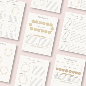 Planificador de Boda en español. Agenda de boda. Plantilla Canva boda imagen 10