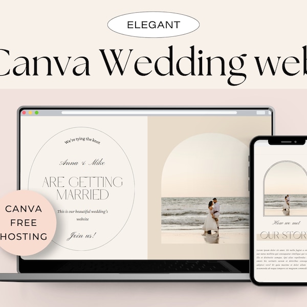 Crear Web de Boda (Plantilla editable de Canva)