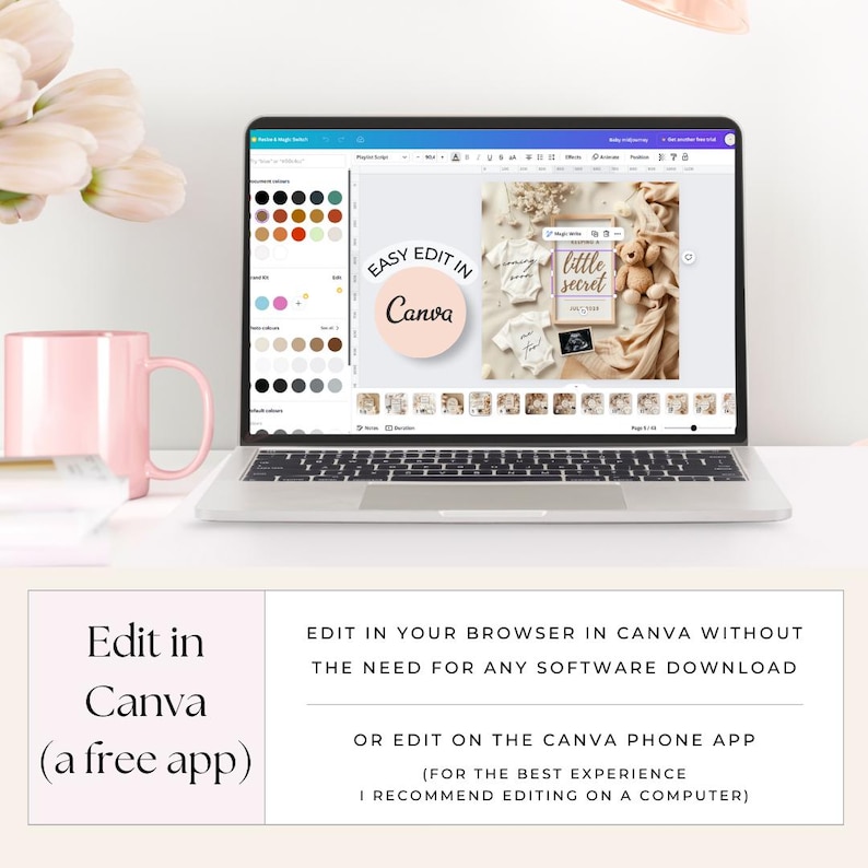 Gender Neutral Baby Announcement Neutral Pregnancy Announcement Simple