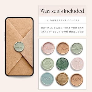 Digital Wedding Invitation with envelope opening Hochzeitseinladung digital Wedding invitation Video Save the Date Animated save the date