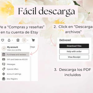 Planificador de Boda en español. Agenda de boda. Plantilla Canva boda imagen 11