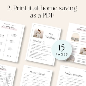 Wedding Timeline template
