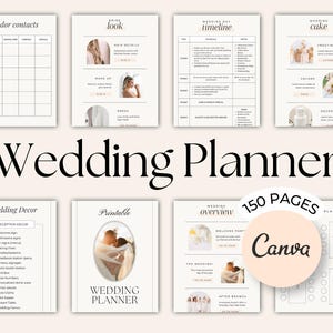 Wedding Planner Printable | Wedding day timeline | Wedding Day Binder template Wedding day schedule Day of wedding binder Wedding run sheet