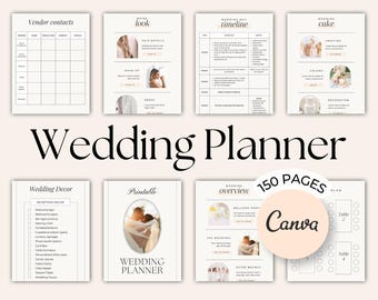 Wedding Planner Printable | Wedding day timeline | Wedding Day Binder template Wedding day schedule Day of wedding binder Wedding run sheet