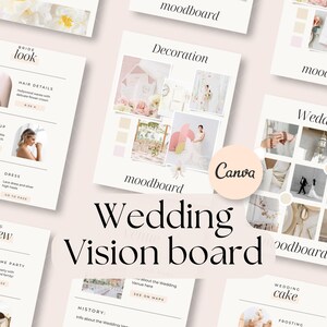 Vision board para tu boda (Editable en Canva)
