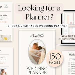 Wedding Checklist Printable Digital Wedding planner 2025 Coordinator Wedding day list Wedding to do list Wedding Binder wedding planning