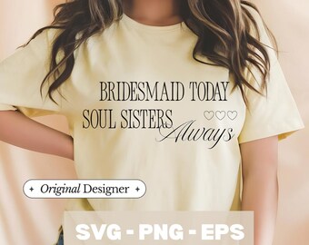 Bridesmaid Squad Shirts SVG: Bachelorette Party Designs (Digital Download)