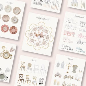 Planificador de Boda en español. Agenda de boda. Plantilla Canva boda imagen 6