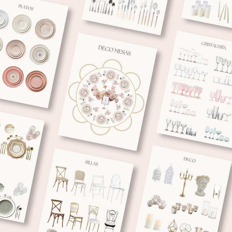 Planificador de Boda en español. Agenda de boda. Plantilla Canva boda imagen 6