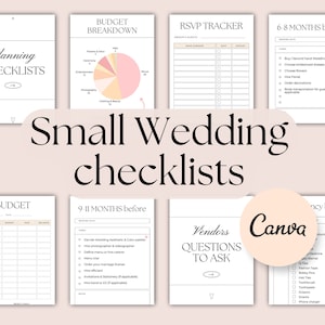 Petite liste de contrôle pour le mariage. Micro organisateur de mariage. Un mariage à petit prix. Liste de contrôle de mariage simple