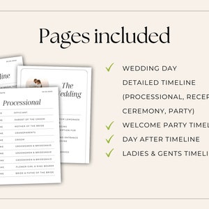 Wedding Timeline template