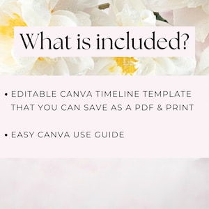 Wedding Timeline template