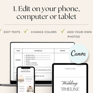 Wedding Timeline template