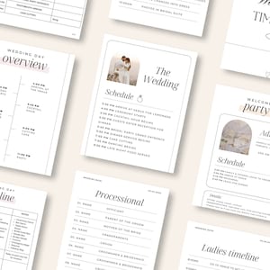 Wedding Timeline template