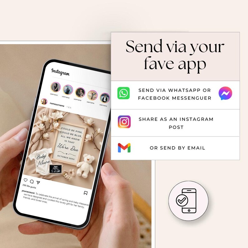 Gender Neutral Baby Announcement Neutral Pregnancy Announcement Simple