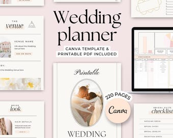 Wedding Planner Printable, Digital Wedding planner, Wedding coordinator organizer, The ultimate wedding day binder