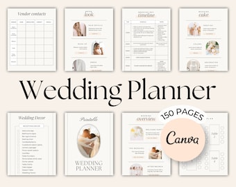 Wedding Planner checklist Printable, Wedding planning Template, Wedding coordinator organizer, The ultimate wedding day binder template