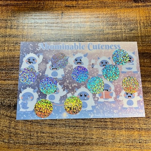 Abominable Cuteness Scratch Off! Cute Winter Yeti Scratch & Save! Laminated Savings Scratch Off, Two Amounts To Choose! Scratch-off Savings!